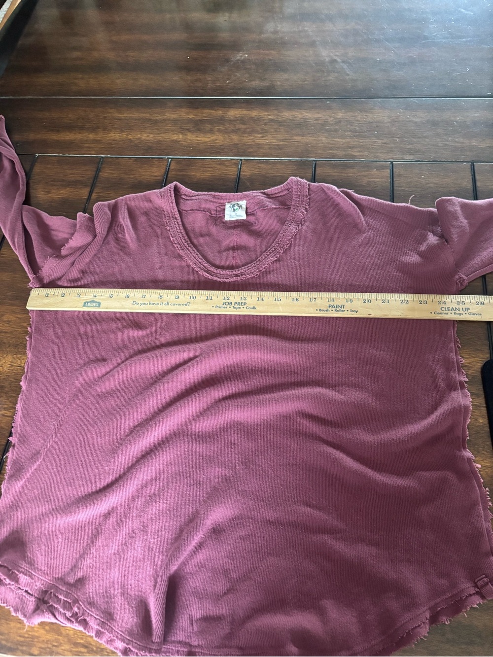 Free people We the Free Colby slouchy long sleeve raw hem top Sz XS - Picture 8 of 11